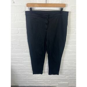 J.Jill Women's Straight Leg Pants Pull-On Mid-Rise Navy Black Size Small